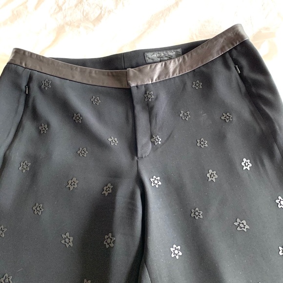rag & bone Pants - NWOT Rag & Bone Leather Trim Slack